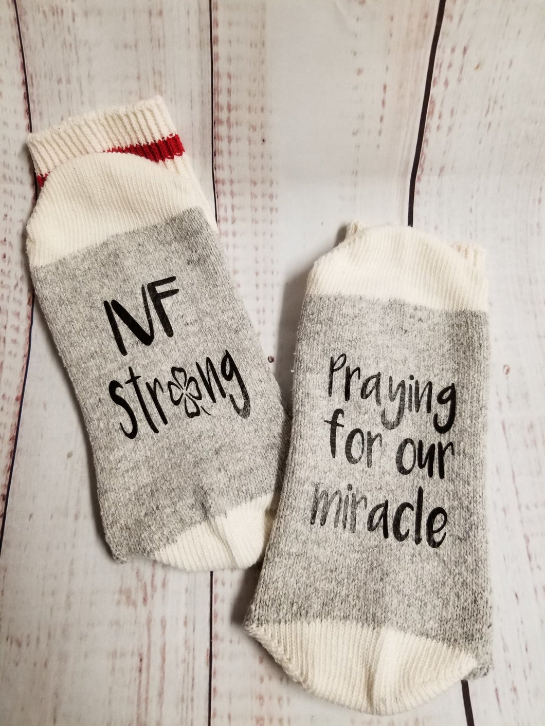 IVF Strong socks, Praying for our miracle, lucky socks - My Other Child / Blooms n' Rooms