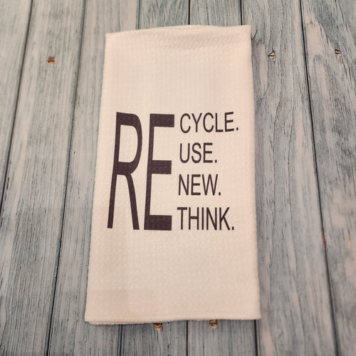 Kitchen towel | Walmart shirt remake - My Other Child / Blooms n' Rooms