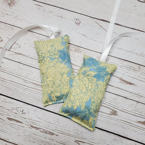 Lavender Pouch air freshener | Blue with Yellow Flowers - My Other Child / Blooms n' Rooms