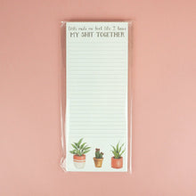 Load image into Gallery viewer, Lists make me feel like I have my shit together| Naughy Florals Note Pad - My Other Child / Blooms n&#39; Rooms