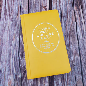 Living Well One line a day | A 5 Year Reflection Book - My Other Child / Blooms n' Rooms