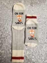 Load image into Gallery viewer, Oh for Fox Sakes socks, funny socks - My Other Child / Blooms n&#39; Rooms