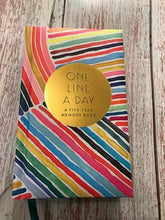 Load image into Gallery viewer, One line a day | A 5 Year Memory Book | Stripes - My Other Child / Blooms n&#39; Rooms