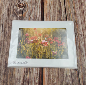 Poppies | Blank Photo Card - My Other Child / Blooms n' Rooms