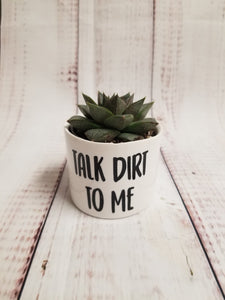 Punny plant pots. Ceramic pots with cheerful funny sayings on them, Funny Plant Pots - My Other Child / Blooms n' Rooms