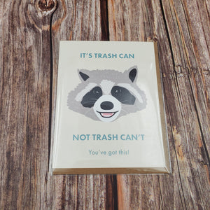 Racoon Trash Can Card - My Other Child / Blooms n' Rooms