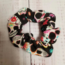 Load image into Gallery viewer, Scrunchie hair ties, handmade, nice stretchy knit fabric - My Other Child / Blooms n&#39; Rooms
