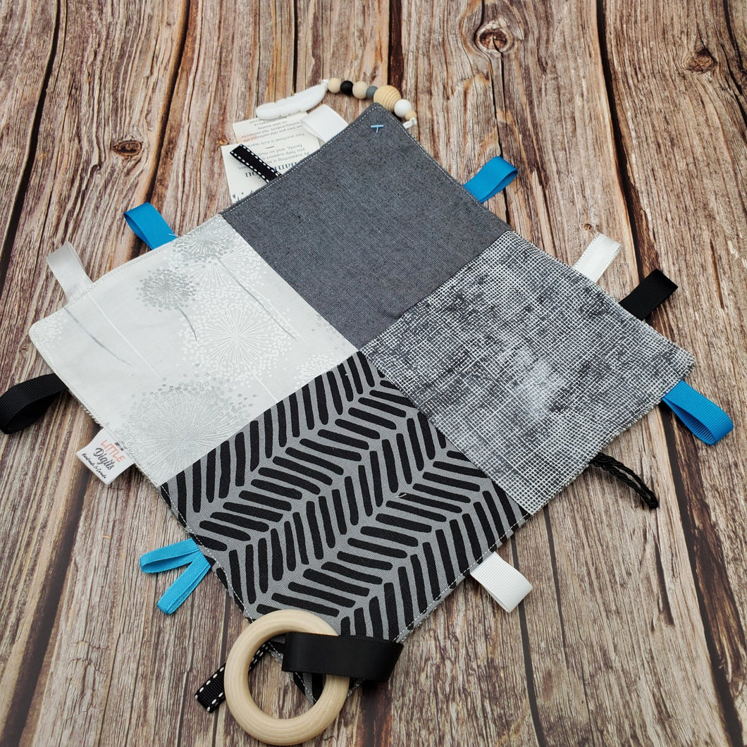 Sensory Blankies | Little Digits | Grey Shades - My Other Child / Blooms n' Rooms