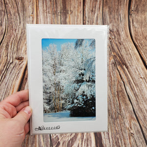 Snow covered Trees | Blank Photo Card - My Other Child / Blooms n' Rooms