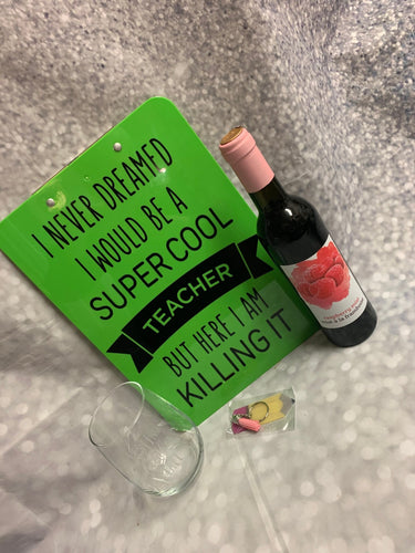 Teacher's Wine Gift Box - My Other Child / Blooms n' Rooms