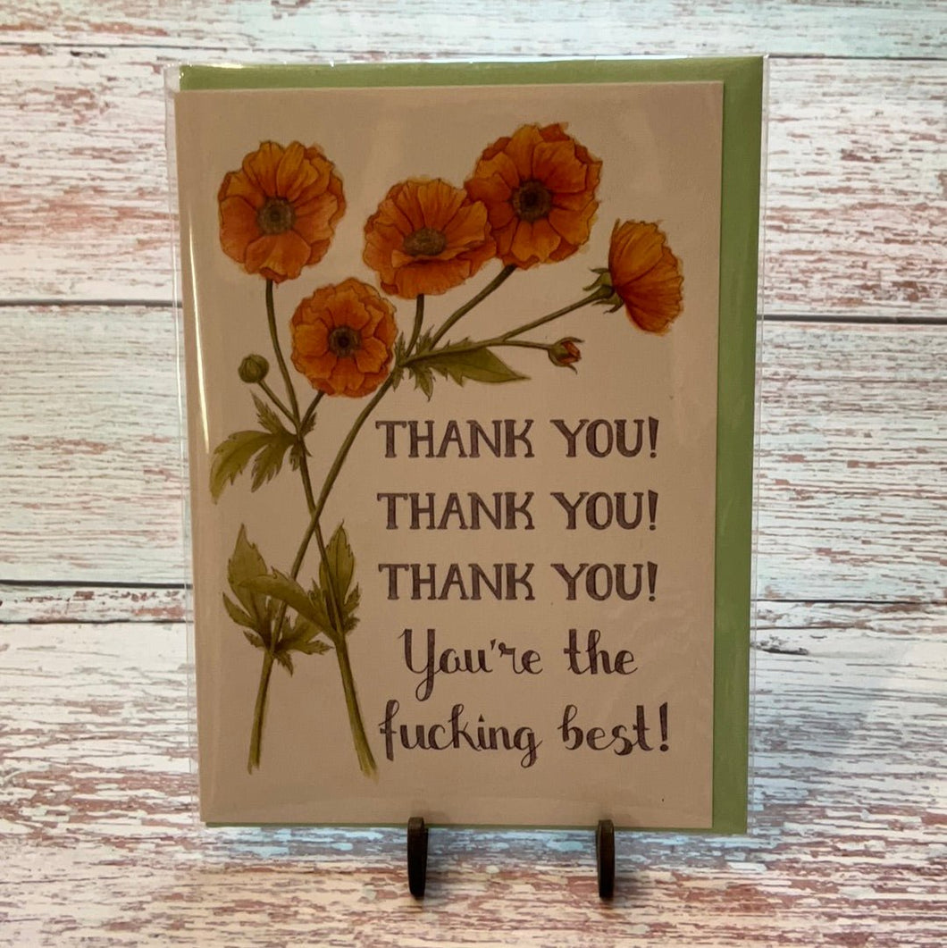 Thank you ! Thank you! | Greeting Card - My Other Child / Blooms n' Rooms