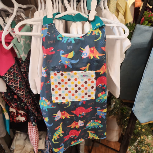 Toddler Size Apron | Dinosaurs - My Other Child / Blooms n' Rooms