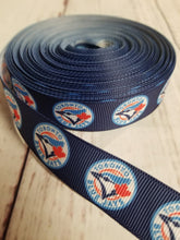Load image into Gallery viewer, Toronto blue Jay&#39;s, grosgrain ribbon, baseball, MLB, crafting - My Other Child / Blooms n&#39; Rooms