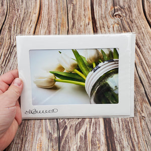 Tulips in Mason Jar | Blank Photo Card - My Other Child / Blooms n' Rooms