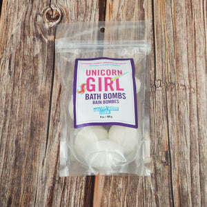 Unicorn Girl Bath Bombs - My Other Child / Blooms n' Rooms