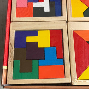 Wooden Tangram Puzzles - My Other Child / Blooms n' Rooms