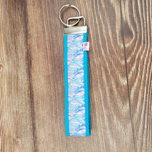 Wrist Keychain | Abstract Feathers - My Other Child / Blooms n' Rooms
