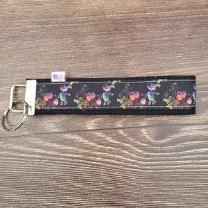 Wrist Keychain | Rainbow Cacti and floral - My Other Child / Blooms n' Rooms