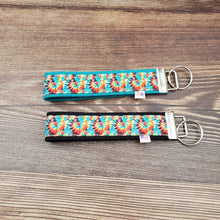Load image into Gallery viewer, Wrist Keychain | Tie Dye Rainbow Swirls - My Other Child / Blooms n&#39; Rooms